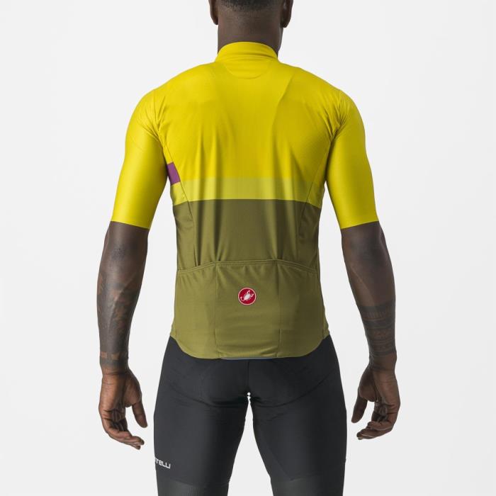 Maglia Ciclismo Castelli Blocco Jersey Passion Fruit Amethist