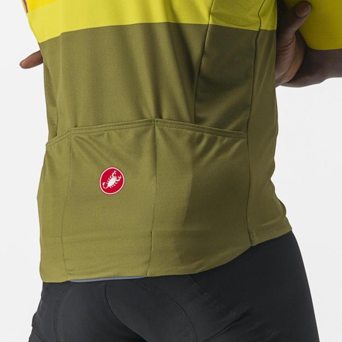 Maglia Ciclismo Castelli Blocco Jersey Passion Fruit Amethist