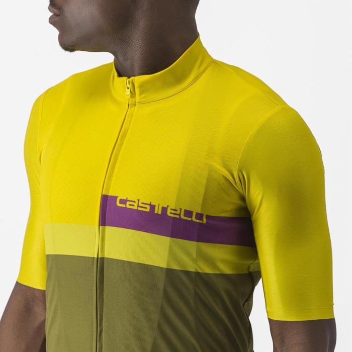 Maglia Ciclismo Castelli Blocco Jersey Passion Fruit Amethist