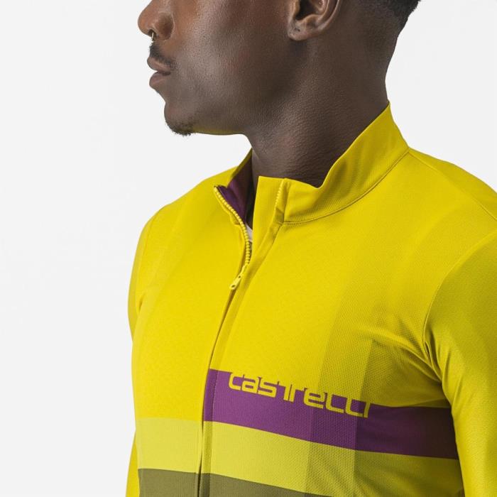 Maglia Ciclismo Castelli Blocco Jersey Passion Fruit Amethist