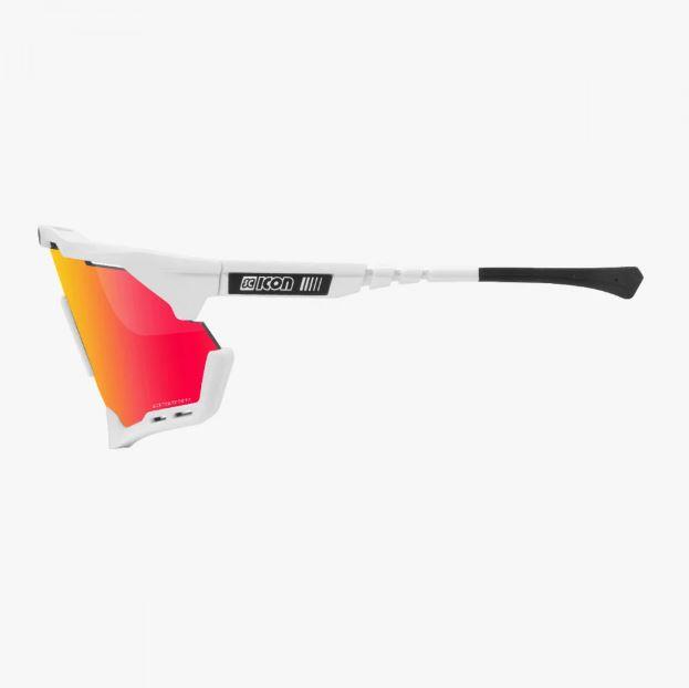 Occhiali Ciclismo Aeroshade XL White Multimirror Red Scicon