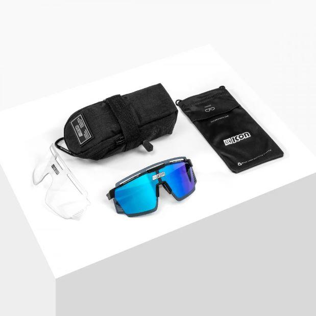 Occhiali Ciclismo Aerowatt Crystal Multimirror Blue Scicon