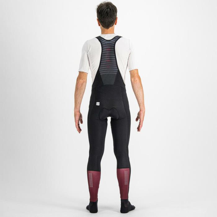 Calzamaglia Ciclismo Classic Bibtight Black/Red Wine