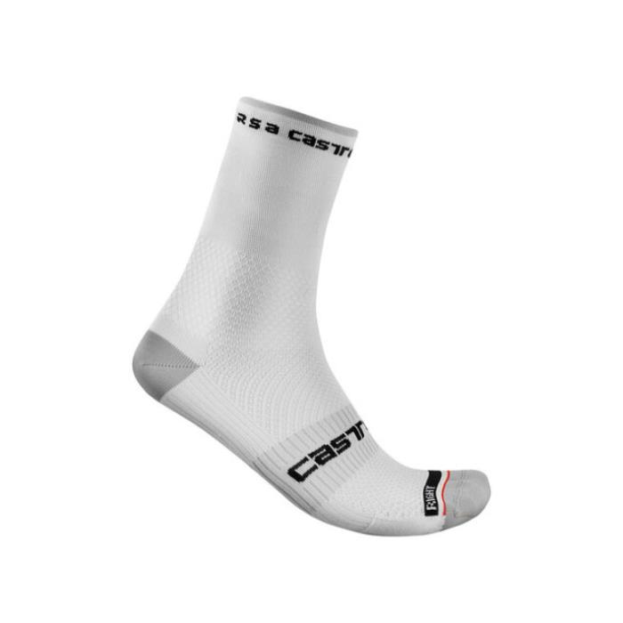 Calze ciclismo Rosso Corsa Pro 15 Sock White