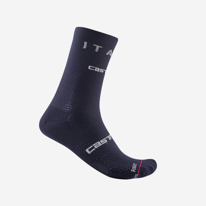 Calze ciclismo Ita Sock 15 cm Blu