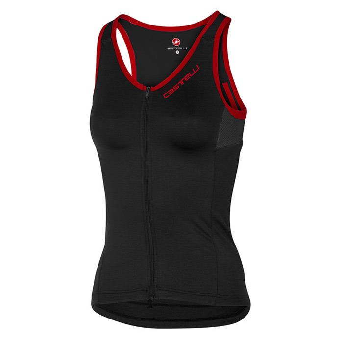 Canotta Ciclismo Solare Top Black/Red