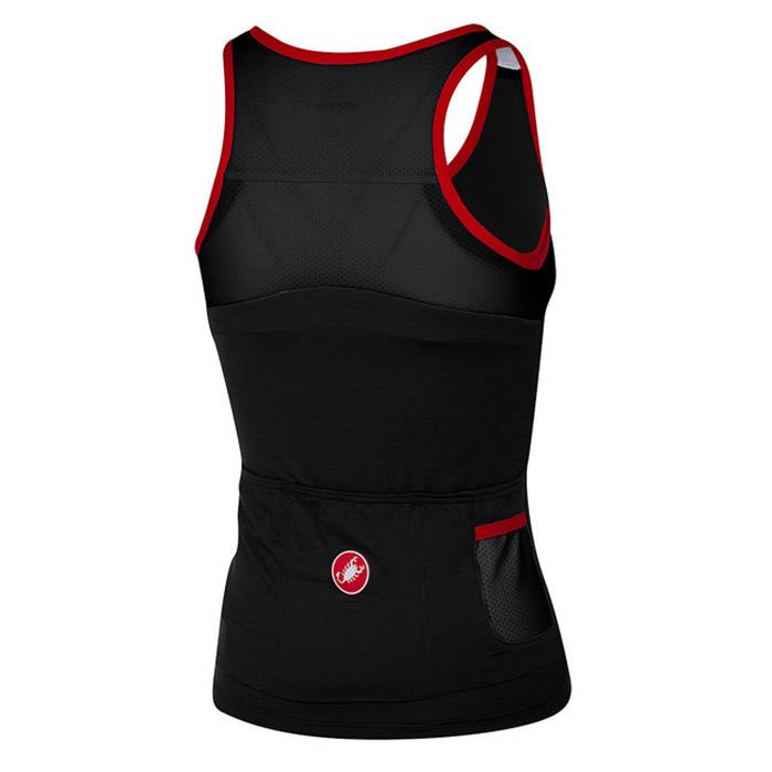 Canotta Ciclismo Solare Top Black/Red