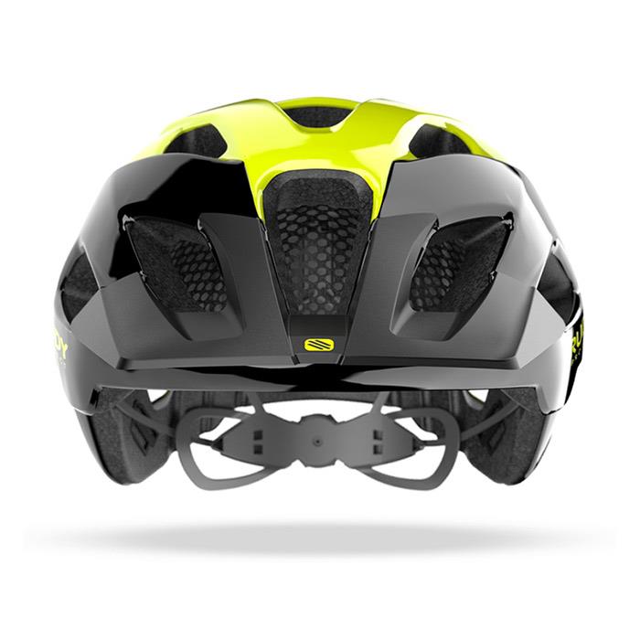 Casco bici Crossway Black/Yellow Fluo Shiny