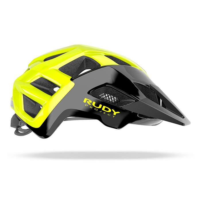 Casco bici Crossway Black/Yellow Fluo Shiny