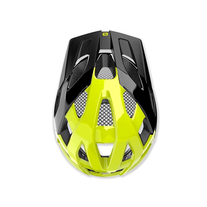 Casco bici Crossway Black/Yellow Fluo Shiny