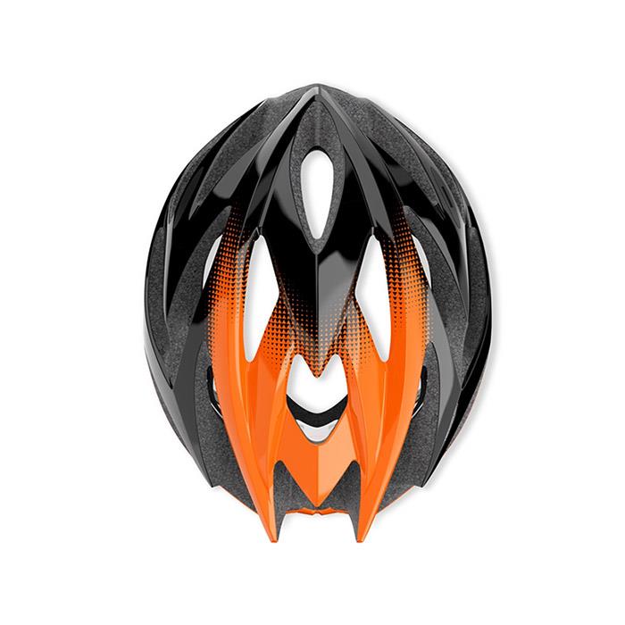 Casco bici Rush Black - Orange Shiny