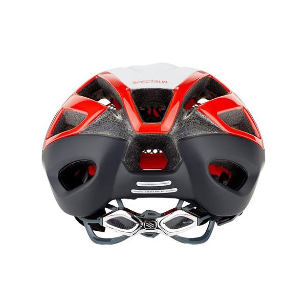 Casco bici Spectrum White/Red/Black Matt/Shin