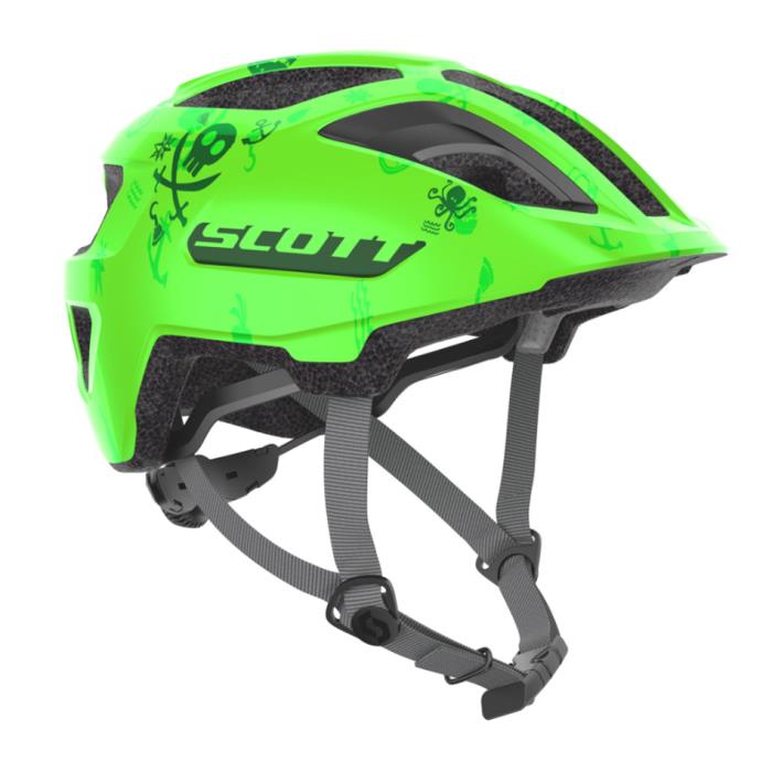 Casco bici Scott JR Spunto Fluo Green