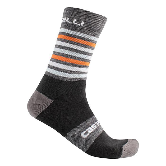 Calze ciclismo Gregge 15 Sock Grigio/Arancione