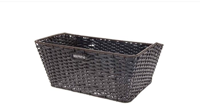 Cesto Brn Vintage Ecopelle Rettangolare Nero