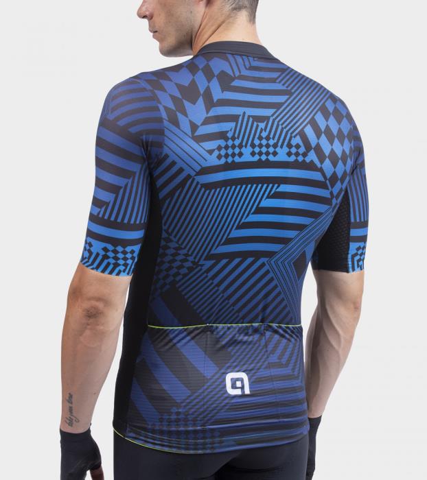 Maglia ciclismo uomo PR-S Checker Black/Blue