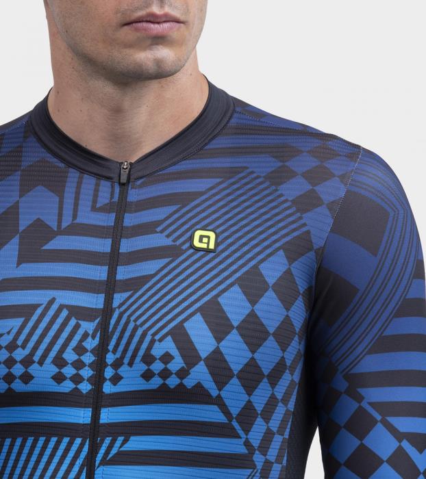 Maglia ciclismo uomo PR-S Checker Black/Blue