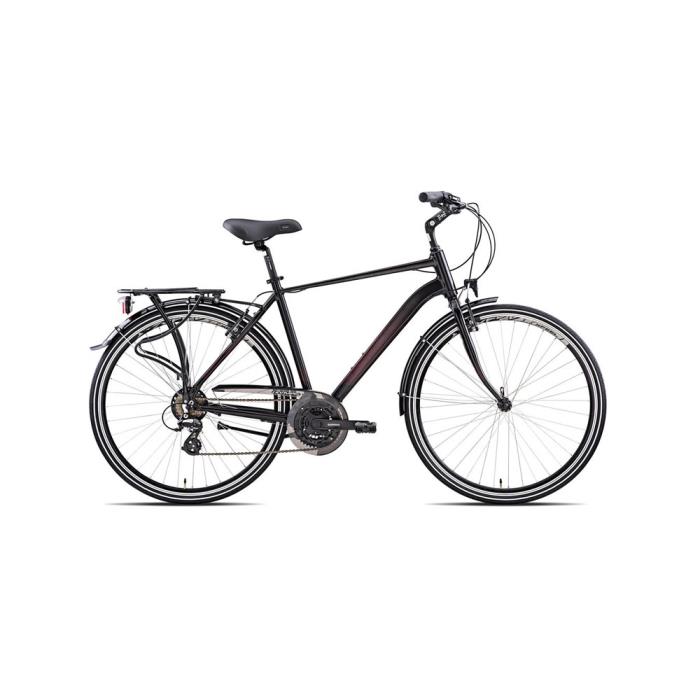 City Bike College Uomo Comfort Nero/Rosso