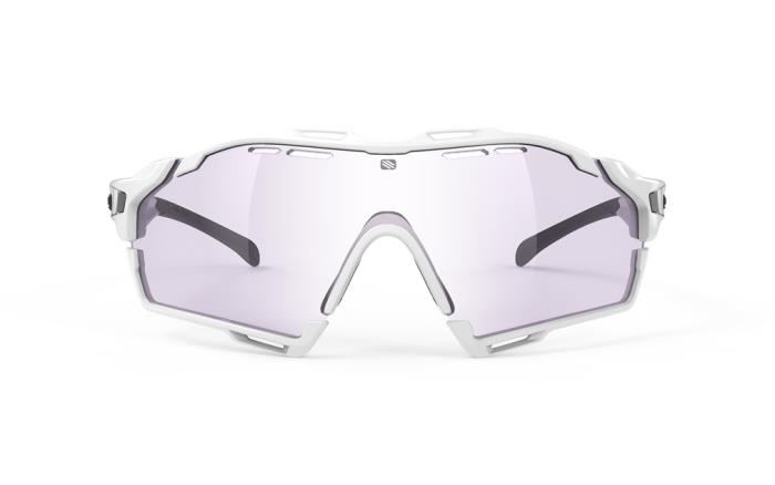 Occhiali ciclismo Cutline White Gloss ImpactX Photochromic 2 Laser Purple