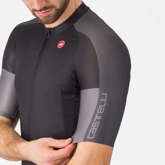 Maglia Ciclismo Entrata 6 Jersey Castelli Black/Dark Grey 
