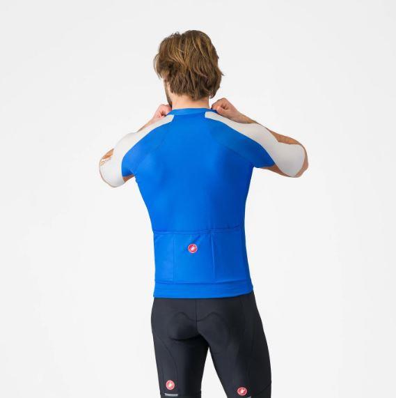 Maglia Ciclismo Entrata 6 Jersey Castelli Azzurro Italia