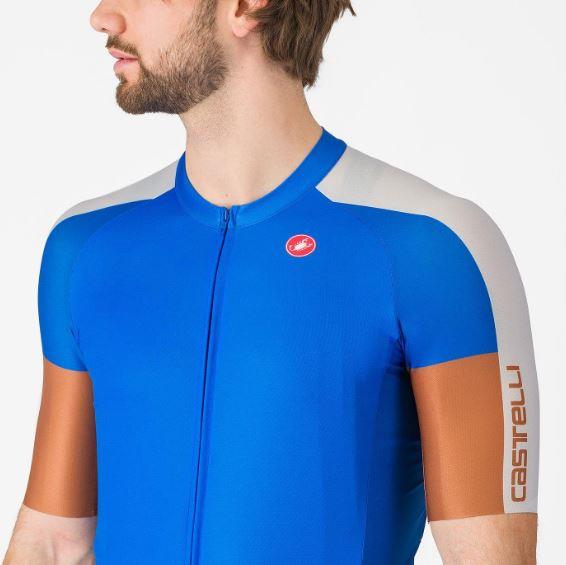 Maglia Ciclismo Entrata 6 Jersey Castelli Azzurro Italia