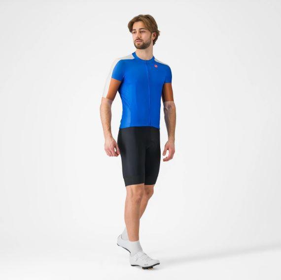 Maglia Ciclismo Entrata 6 Jersey Castelli Azzurro Italia