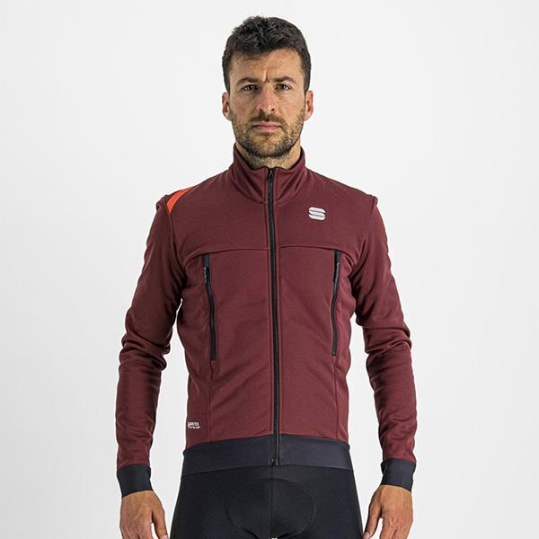 Giacca Ciclismo Uomo Fiandre Warm Jacket Bordeaux