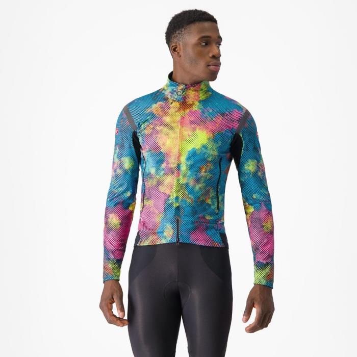 Giacca Ciclismo Uomo Perfetto LTD Ros 2 Jacket Multicolor Pop Fluo