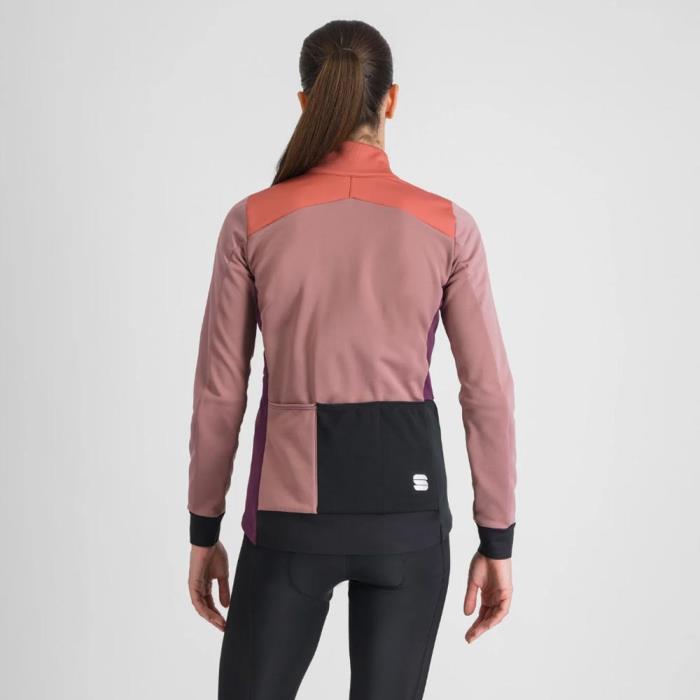 Giacca Ciclismo Donna Tempo W Jacket Bordeaux Mauve Dusty Red