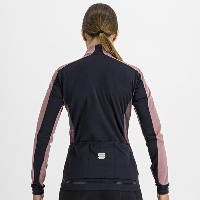 Giacca Ciclismo Donna Neo Softshell JKT Malva/Nero