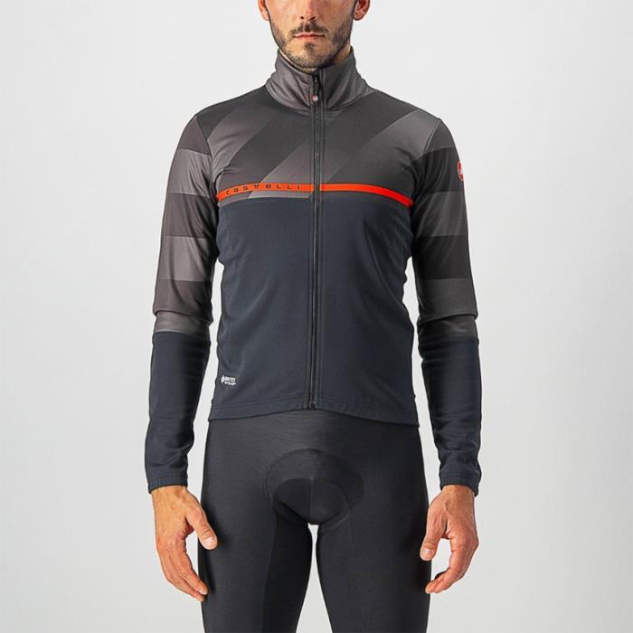 Giacca Ciclismo Finestre Jacket Light Black/Dark Grey-Red