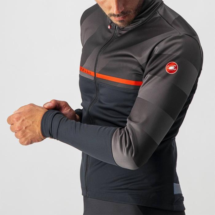 Giacca Ciclismo Finestre Jacket Light Black/Dark Grey-Red