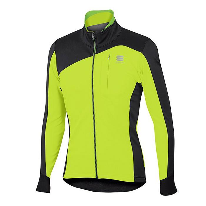 Giacca invernale Ciclismo Edge Softshell Black/ Fluo Yellow