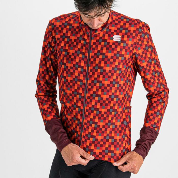 Giacca Invernale Ciclismo Pixel Jacket Red Wine
