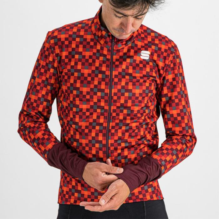 Giacca Invernale Ciclismo Pixel Jacket Red Wine