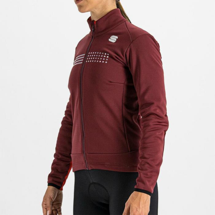 Giacca Invernale Ciclismo Tempo W Jacket Red Wine - taglia S