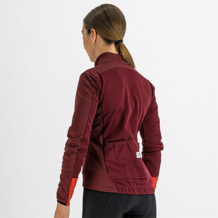 Giacca Invernale Ciclismo Tempo W Jacket Red Wine - taglia S