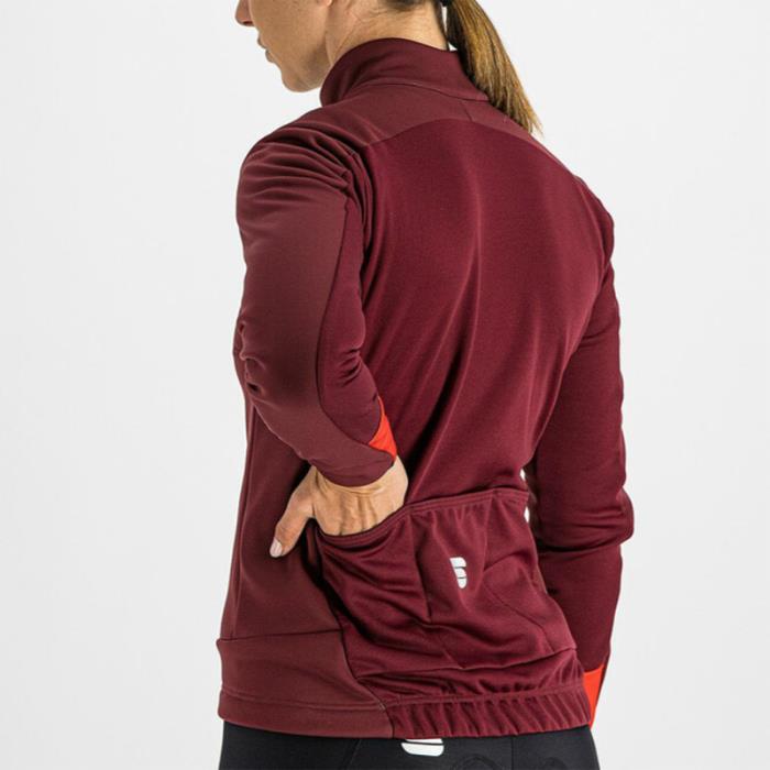 Giacca Invernale Ciclismo Tempo W Jacket Red Wine - taglia S