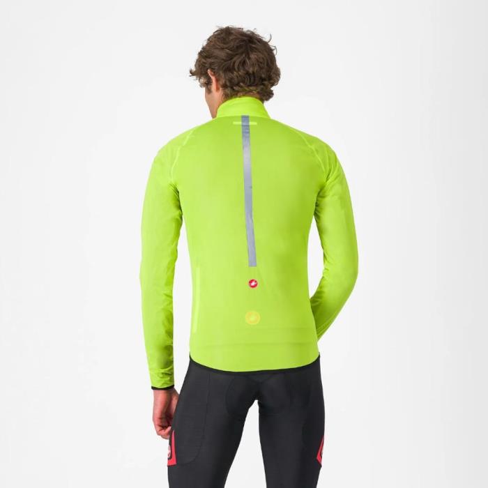 Giacca Antivento e Antipioggia Uomo Squall Shell Jacket Electric Lime/Black