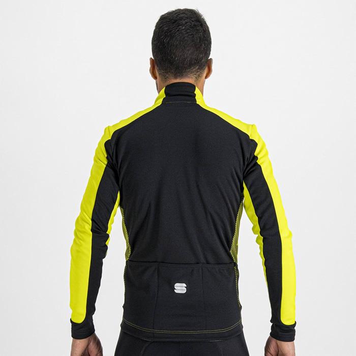 Giacca Ciclismo Uomo Neo Softshell JKT Giallo/Nero