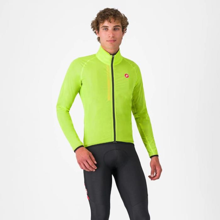 Giacca Antivento e Antipioggia Uomo Squall Shell Jacket Electric Lime/Black