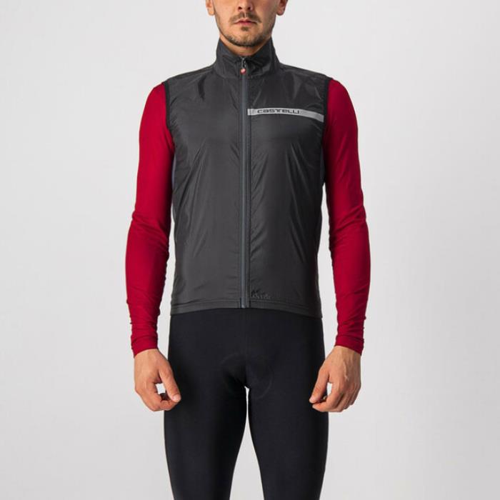 Gilet Ciclismo Squadra Stretch Vest Black/Dark Grey