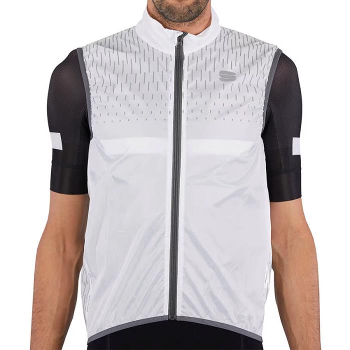 Gilet Ciclismo Reflex Vest White/Grey