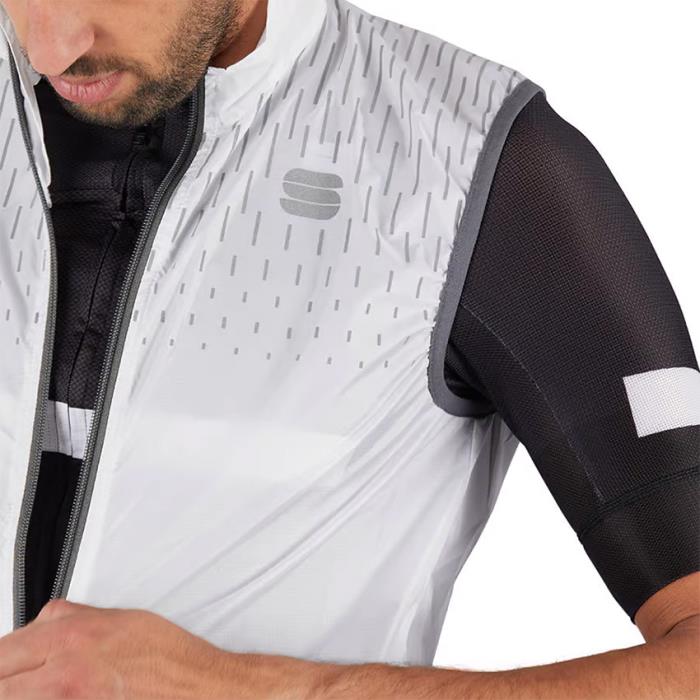 Gilet Ciclismo Reflex Vest White/Grey