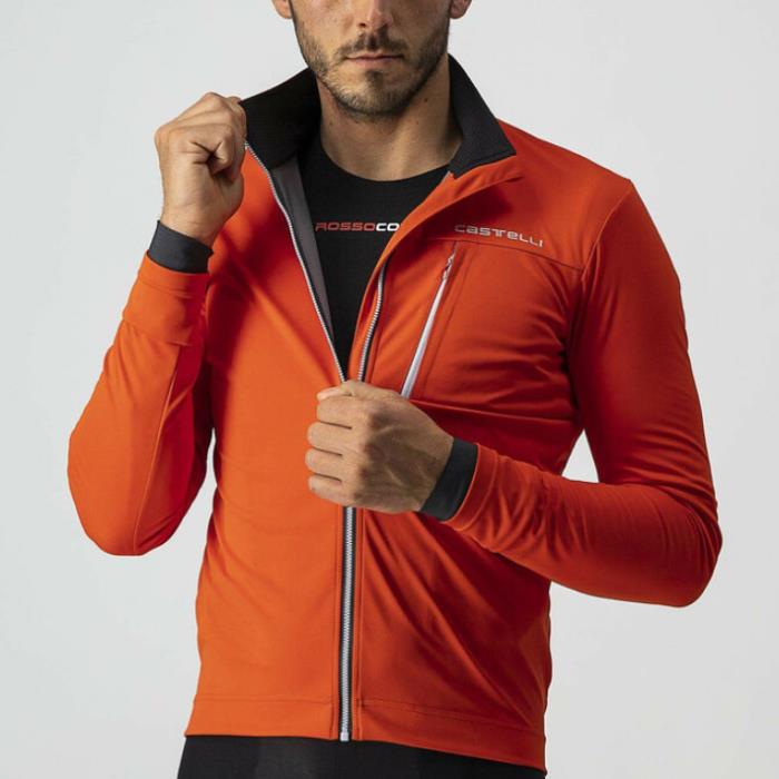 Giacca Ciclismo Go Jacket Fiery Red/Silver Gray