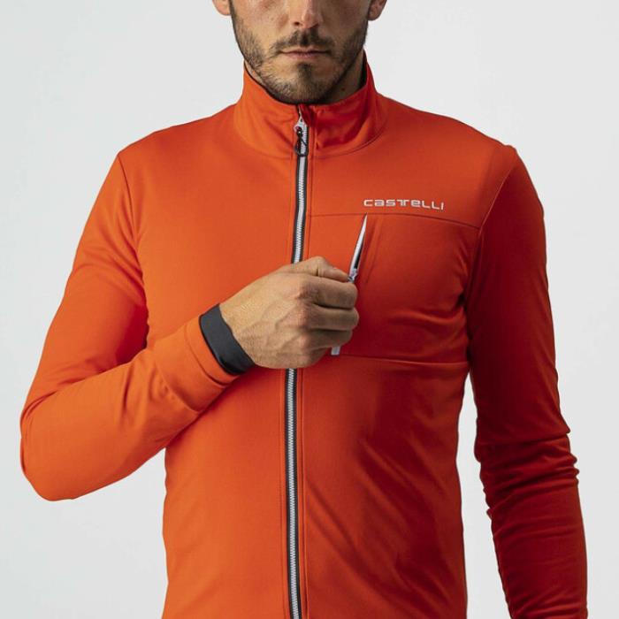 Giacca Ciclismo Go Jacket Fiery Red/Silver Gray