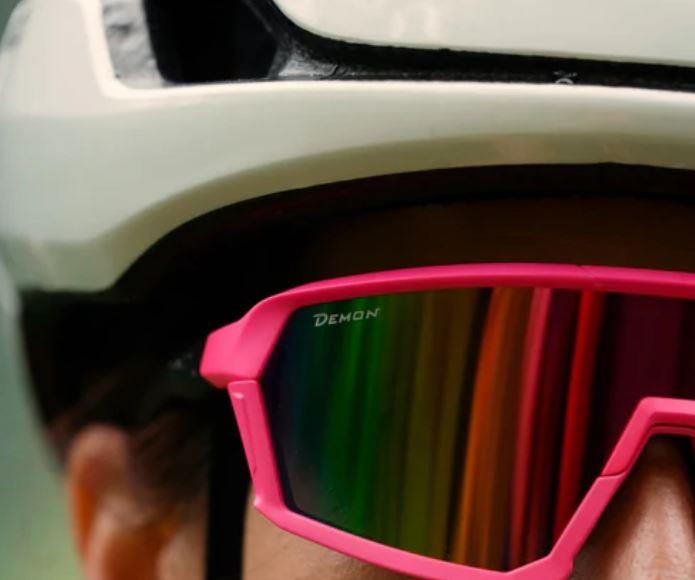 Occhiali ciclismo Gravel Mirror Demon White/ Purple
