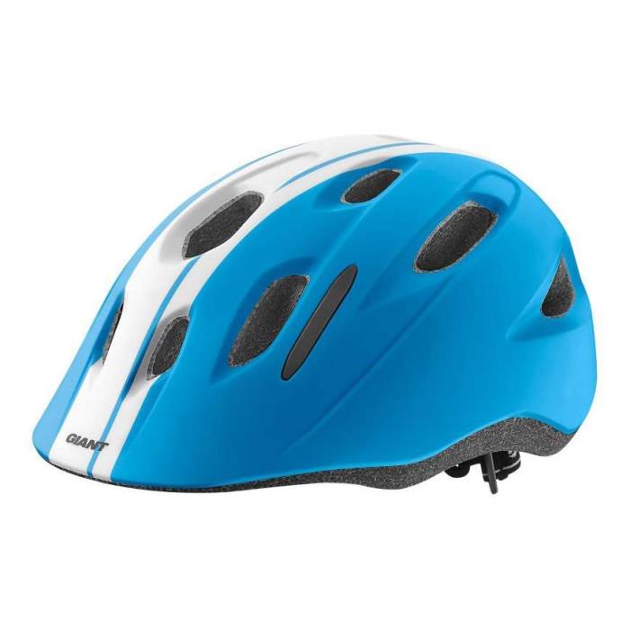 Casco bici da bambino Hoot Matte Race Blue/White