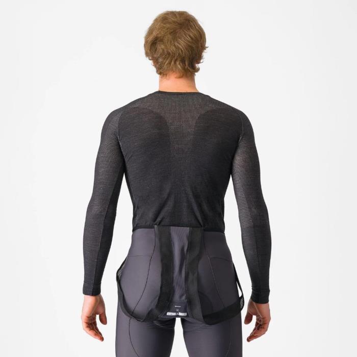 Intimo Ciclismo Uomo Merino Seamless Baselayer Black